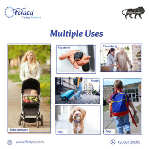 FETACA® i Tag Asset Tracker Keychain with One Year Battery Backup: Track Keys, Pets, Assets and More Compatible with iOS Devices Only