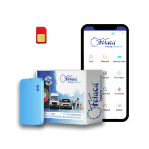 FETACA® 4G ID Card GPS Tracker with 2-Way Calling, Panic Button, Live Tracking – Subscription Required