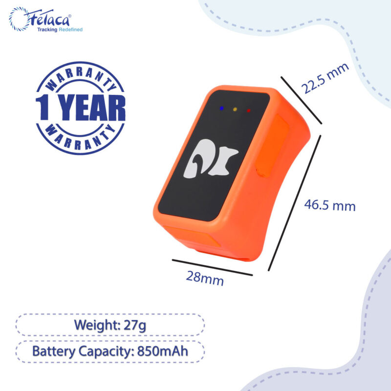 FeTaca® Smart 4G mini Pet G68P GPS Tracker for Dogs, Small Cats & Other Animals