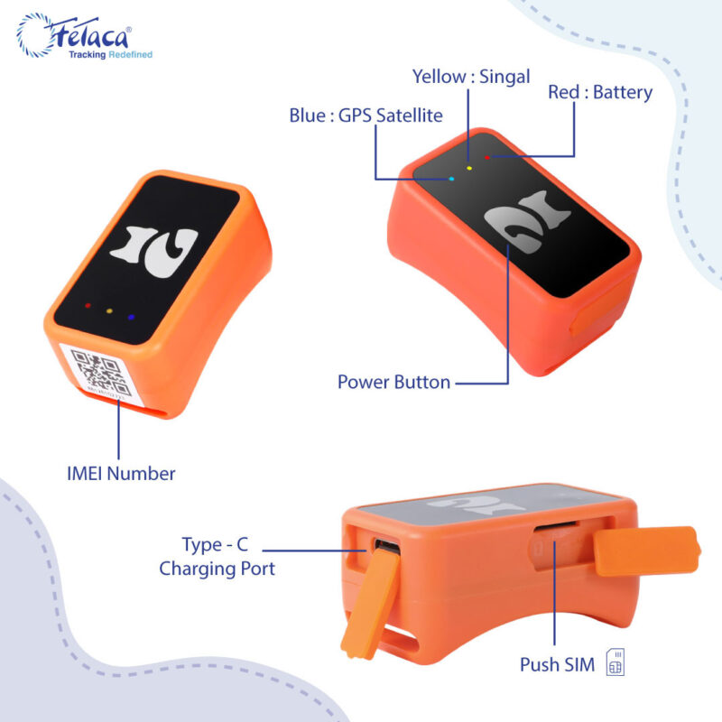 FeTaca® Smart 4G mini Pet G68P GPS Tracker for Dogs, Small Cats & Other Animals