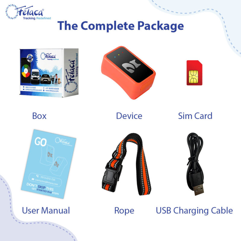 FeTaca® Smart 4G mini Pet G68P GPS Tracker for Dogs, Small Cats & Other Animals